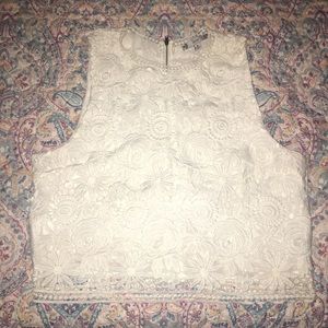 Floral Croquet Crop Top